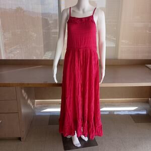 Sleeveless Maxi Dress - Hot Pink